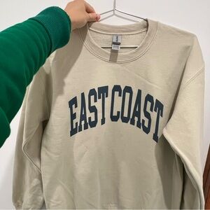 East Coast Sweatshirt Size Small Unisex